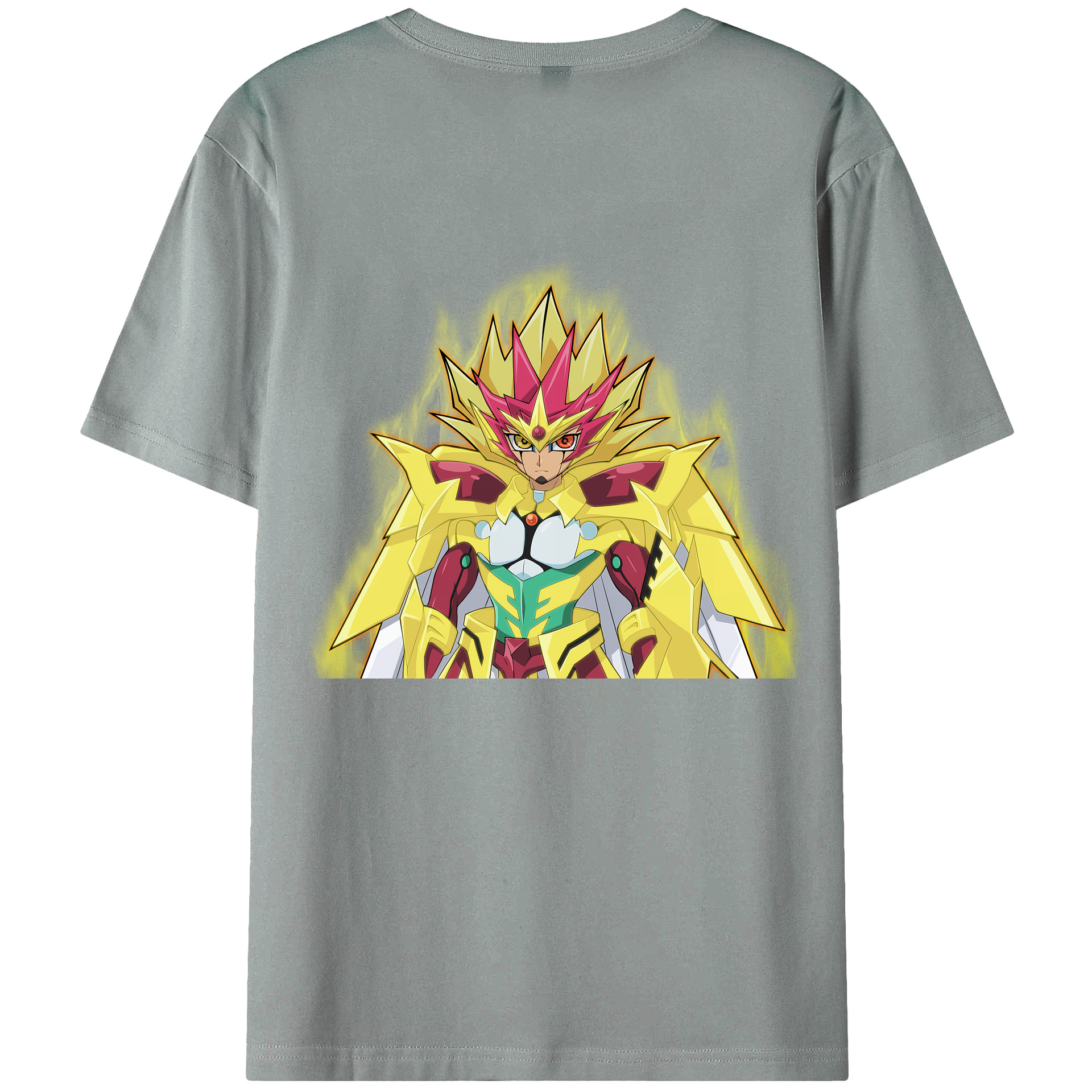 （画像用） 遊☆戯☆王 Yu-Gi-Oh! 綿100％ メンズ半袖Tシャツ（バックプリント） 通気性